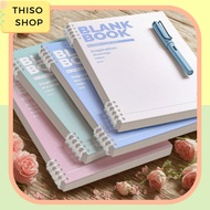 A5 B5 Notebook, Blank Book THISO 100GSM Paper - Notebook Can Change Paper, No Hand Pain