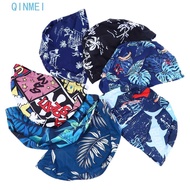QINMEI Swimwear Hats Fabric Men&Women Adults Sports Swim Pool Calico Swim Cap Diving Hat Ear Protect