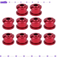 WATTLE 10Pcs Chainring Bolts, Aluminum Alloy M8 Single Chainring Bolts, Durable Lightweight Single S