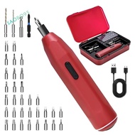Electric Screwdriver,3.6V Cordless Power Screwdriver,Cordless Drill,32-In-1 S2-Steel Bits,Max 8 M,15