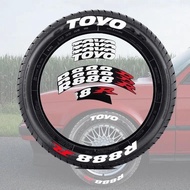 Toyo R888R Tire Sticker Car Motorcycle Modified Letter Stickers Automotive Interior Supplies for BMW