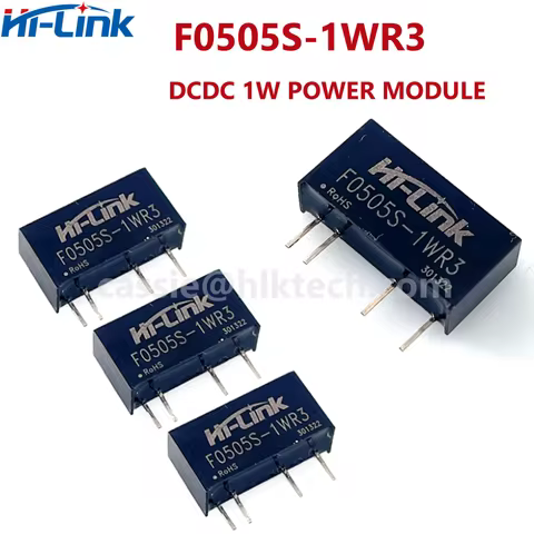 F0505S-1WR3 Hi-Link Electronics 1W 5V to 5V 200mA Single Output Step Down DC/DC Isolated Switching P