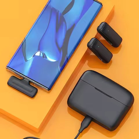 J13 Type C 2.4GHz Wireless Lavalier Noise Reduction Microphone for iPhone Android Live Broadcast Gam