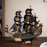 ROKR The Seahorse Barque 3D Wooden Puzzle Seahorse DIY Ship Model Toys Kits Gift Educational Craft K