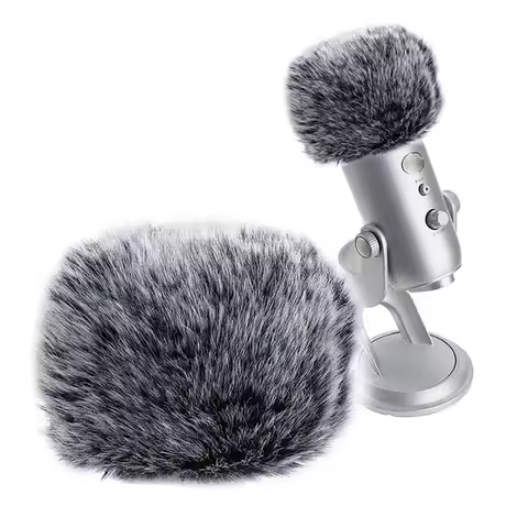 Durable Cover For Blue Yeti Microphone Windscreen Fur Windshield Mic Filter Mask Mic Wind Muff For B
