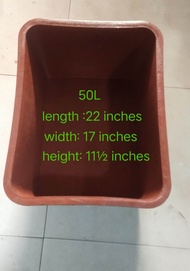 Industrial grade Square Banyera Rubberized Laundry basin