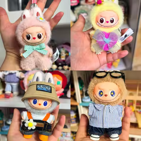 For 10.5cm Mini Labubu 4.0 The Monsters Pin For Love Mini Labubu Clothing Accessories shirt with sus