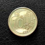 Koin asing 10 cent Singapura