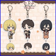 SQ3 Attack on Titan Acrylic Keychain Erwin Smith Pendant Hange Zoe Accessories Anime Periphery QS3