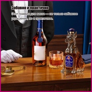 Dog Shaped Whiskey Decanter Bulldog Whiskey Bottle Glass Container Liquor Dispenser Cool Wine Storag