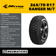 JK Tyre 265/70 R17 4PR Ranger M/T  Made in India SUV Sports Utility Vehicle Tires 265/70R17