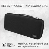 [READY STOCK] Keebs Project Keyboard Hard Carrying Case Bag 2in1 for 60% 65% 75% Mechanical Keyboard