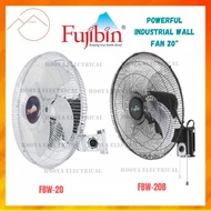 ♤Ready Stock Original FUJIBIN INDUSTRIAL Wall Fan 20 Metal Fan FBW-20FBW-20B Kipas Dinding Besi SIRI