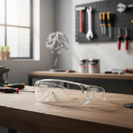 Pack of 10 protective goggles for dust, sand, wind, splash, impact in lab and blinds.  Pek 10 Gogal 