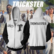 Trickster GTA 5 Zipper Hoodie Jacket Hoodie Man Hoodie Oversized Hoodie Lelaki Baju Sejuk Lelaki