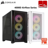 Corsair 4000D AIRFLOW Series Tempered Glass Mid-Tower ATX Case - 4000D Airflow/iCUE 4000D RGB Airflo