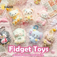 Silicone Stress Ball Anti Anxiety Sensory Toy Soft Squishy Animal Smooth Sensory Toy Squishy Collect