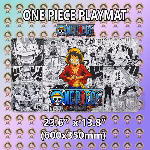 0ne-Piece OPCG Playmat Anime Characters TCG Card Game Mat Non-slip Large Gaming Mouse Pad Thickened 