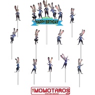 Judy Hopps solo Zootopia cake Topper contains 12 pcs