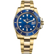 Rolex Rolex Rolex Submariner 18K Gold Automatic Mechanical Watch Male116618All Gold Blue Water Ghost
