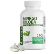 Ginkgo Biloba Extra Supports Brain Function & Memory Support, 250 Vegetarian Capsules