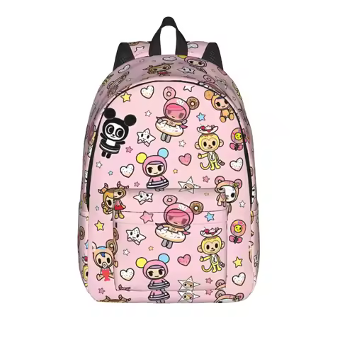 Tokidoki Full Character Collage Backpack Travel Backpacks Women Men Design Breathable School Bags Ca