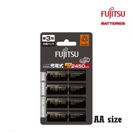 (SG STOCKS)FUJITSU High Cap AA 4cells 2550mAh Rechargeable Battery - HR-3UTHC(4B)TW