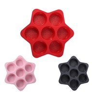 [GIHT]7 Cavity Silicone Non Hamburger Bun Burger Bun Pan Cake Baking Tray