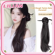 Women Fake Hair Wavy Ponytail Hair Style Fake Hair Braid Hair Claw Volume Bun Extension
