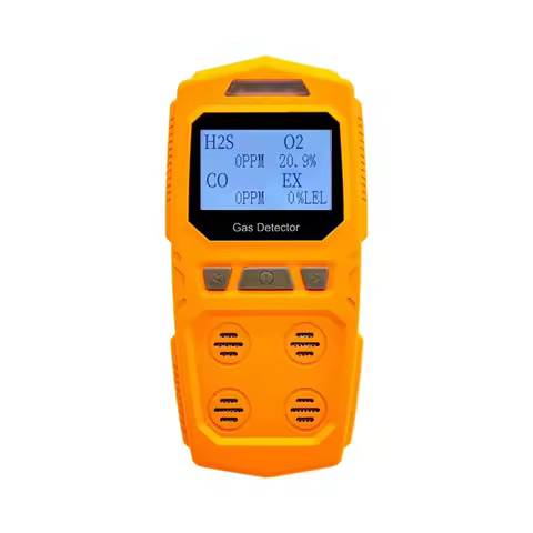 B68C Hazardous Gas Meter 4 In 1 Portable Handheld Gas Detector Combustible And Toxic O2 CO H2S Analy