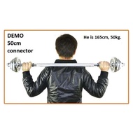 dumbell dumbbell connector 50cm Extender Bar Rod - Connect Transform your dumbbell Dumbell to Barbel