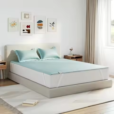 Novilla Summer Sleeping Pad Size 1 Cooling Mat+1 Pillowcase Sleeping Mat for 8-21" Mattress Elastic 