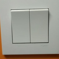 Vivace 2 gang 2 way Flush Switch