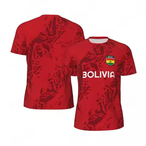 3D Printing Bolivia Football T-shirt For Men Kids Fashion 2025 Short Sleeve Tshirt Summer Sports Foo
