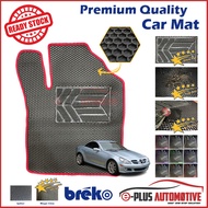 Breko Hexagon High Quality Car Floor Mat and Carpet (2 Seaters) Compatible With Mercedes Benz SLK Cl