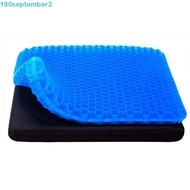 SEPTEMBERB Gel Seat Cushion, Relief Tailbone Pressure Thick Honeycomb Gel Cushion, Sedentary with Non-Slip Cover Portable Foldable Chair Pad for Long Sitting Office Chair