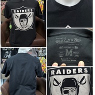 Black T-Shirt Oakland Raiders Team Pattern (Size L)