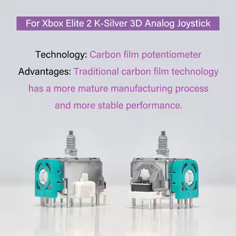 2/10pcs K-Silver 3D Analog Joystick Rocker for Xbox Elite 2 Game Controller Replacement High Precisi