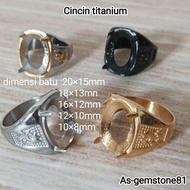 Men's ring[titanium]M6 Cincin Lelaki Cincin Titanium Anti Karat