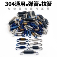Motorcycle Exhaust Pipe Universal Spring Hook 304 Stainless Steel Spring Hook Titanium Blue Color Sp