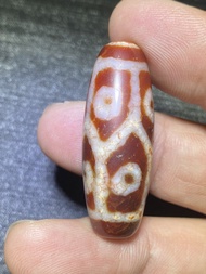 虧本甩貨 極為稀有的西藏老天珠紅玉髓八眼天珠 規格15/4mm