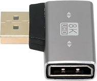 DisplayPort 1.4 to DP Ultra-HD UHD 8K 60hz 4K 144hz Up Angled Male to Female 90 Degree for Video PC