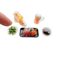 【Direct from Japan】Miniature food, beer, sashimi, edamame, izakaya, Japanese cuisine【Japan Exclusive