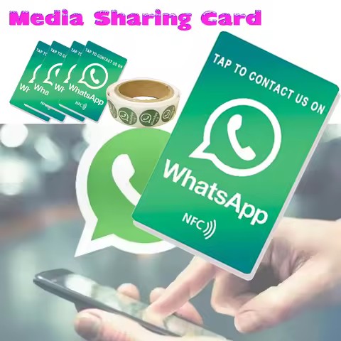 5/10 Social Media Sharing Card Reusable Review Tap Card NFC Tap Cards Boost Your Business WhatsApp R