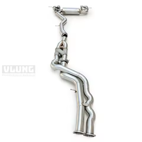 VLUNG customized Z-shaped pipe with equal length middle pipe valve exhaust pipe suitable for BMW M3/