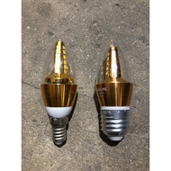 LED candle bulbs, 5W high-end decorative chili LED bulbs - tail E14 and E27 (white light)