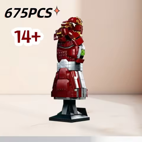 675PCS New Home Decor Model Toys Iron Heroes Man Unlimited 76223 Nano Gloves Puzzle Building Blocks 