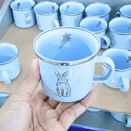 Mug Cute Stainless Steel Mug, Enamel/ Rabbit Mug, Cute Glass/
