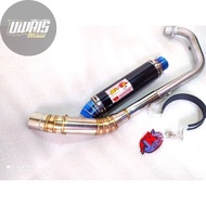 Rl RED LEO 51mm EXZOS EXHAUST FOR FZ 150i YZF R15 LC 135 SPARK RX EXCITER150 Y15ZR RS150R BELANG R15