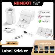 NIIMBOT B1 B21 PRO B31 B4 White Sticker, Custom Waterproof Refill Paper Tape Roll for Label Printer